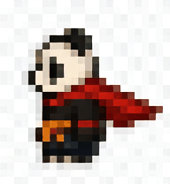 Pixel-art idle animation example