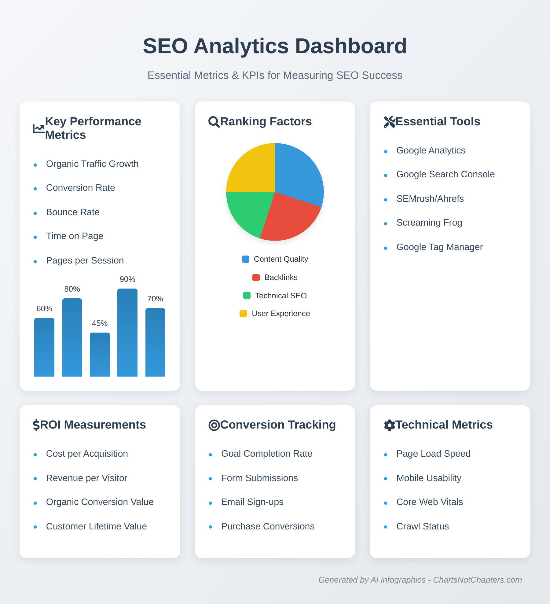 SEO Analytics and Measurement Infographic