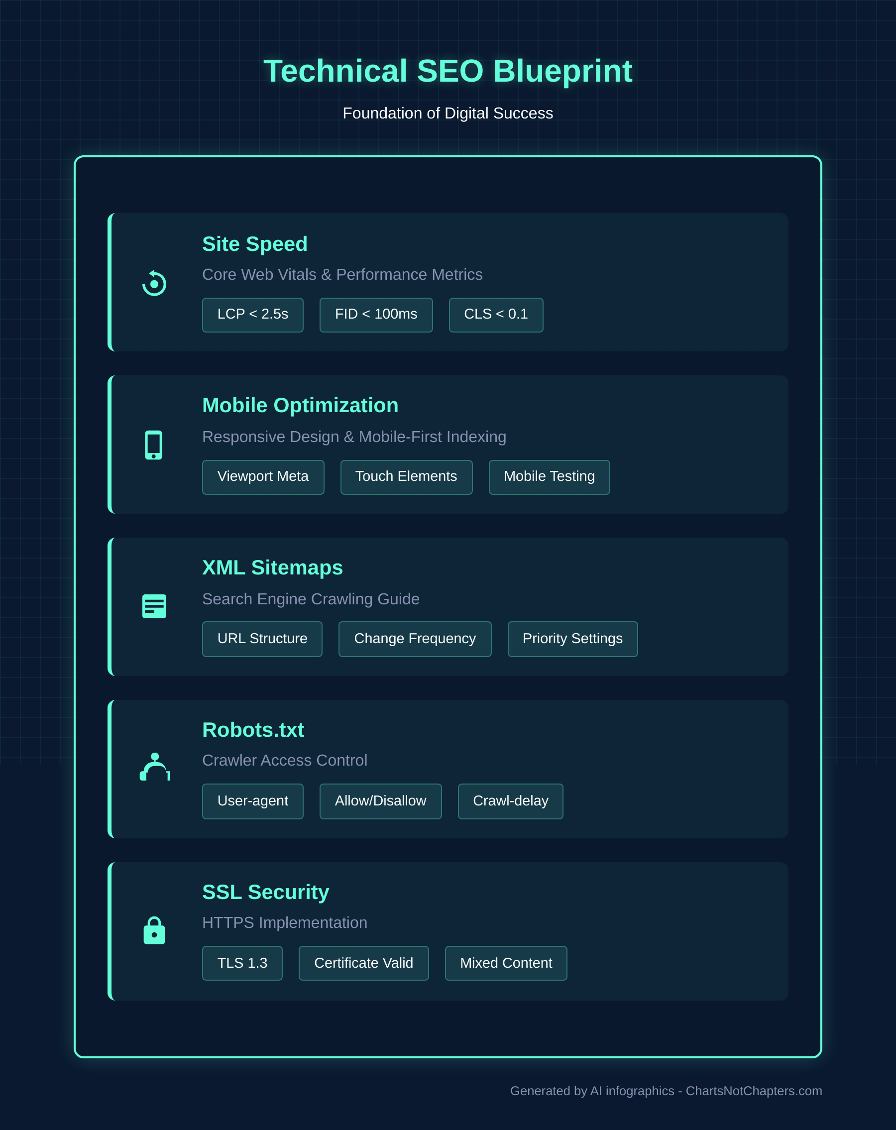 Technical SEO Fundamentals Infographic