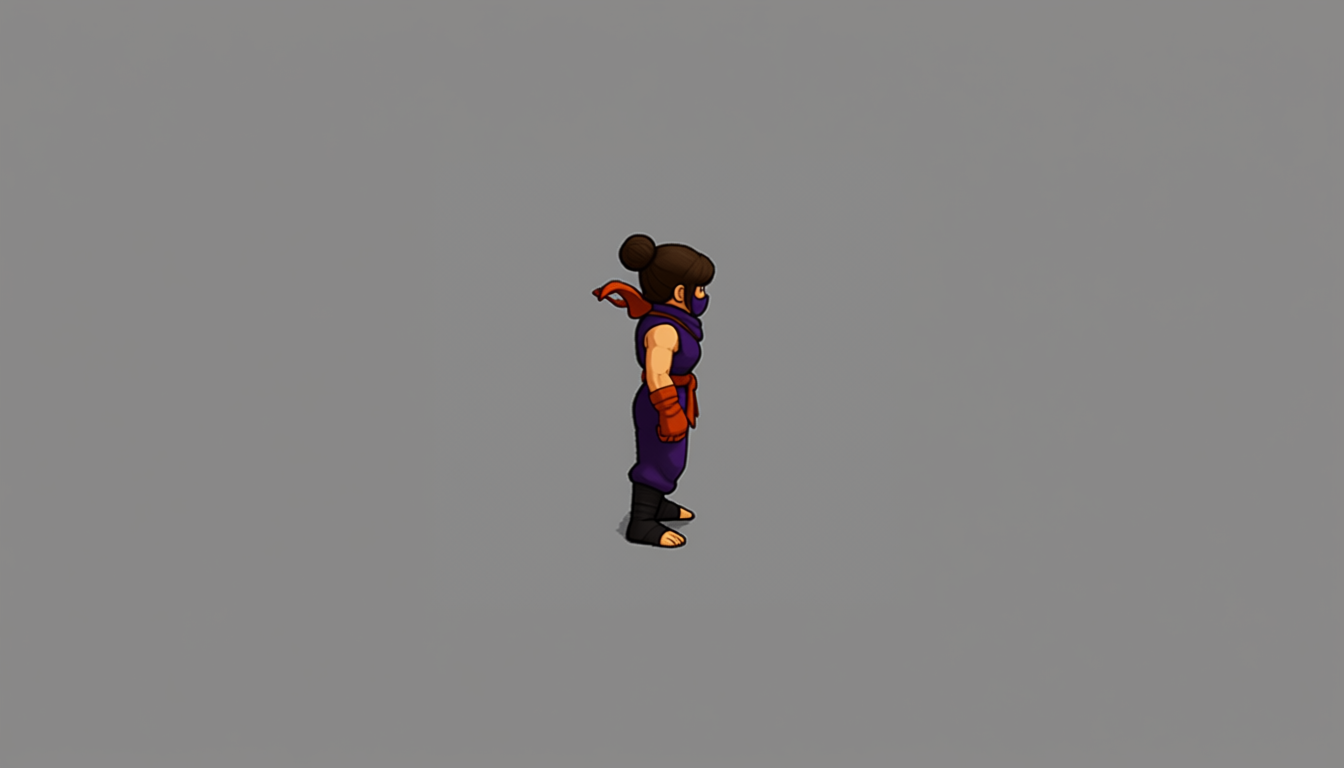 Character rotated 90 degrees