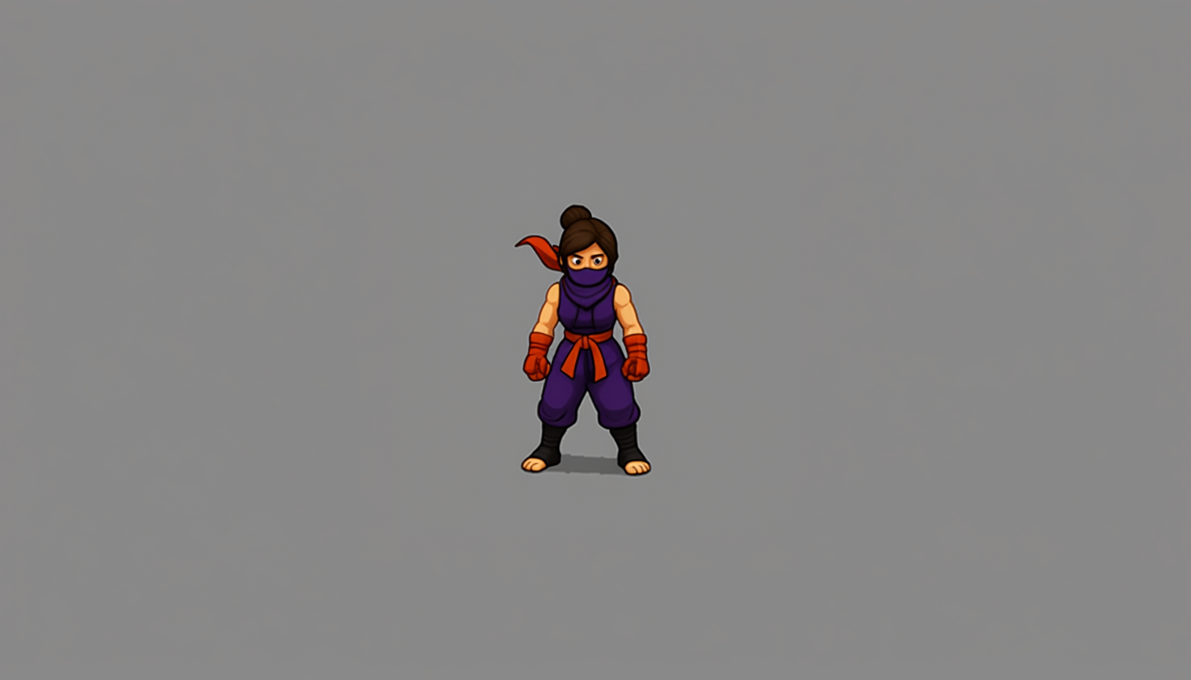 Character rotated -20 degrees